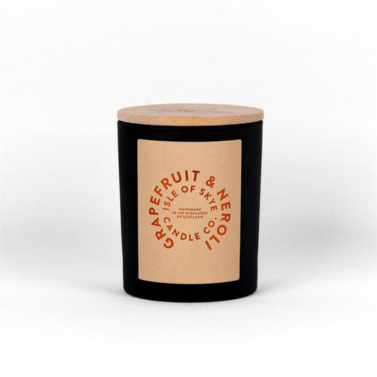 Isle of Skye_Grapefruit & Neroli Black Candle 9.5cm x 8cm x 8cm
