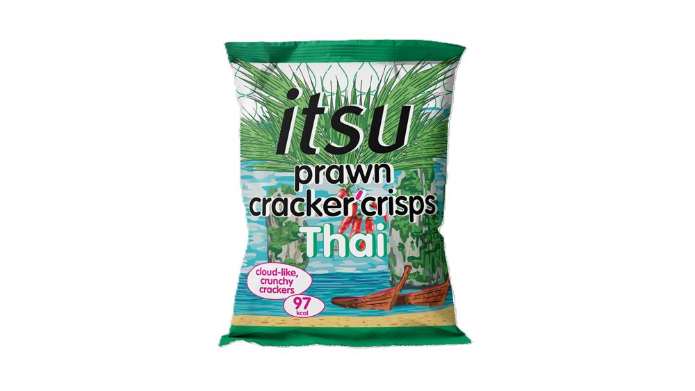Itsu_Thai Sweet Chilli Prawn Cracker Crisps Snack Bag 19g-pack of 24