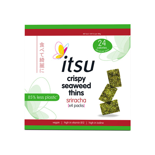 Itsu_Siracha Crispy Seaweed Thins Multipack 4x5g NEW TRAYLESS