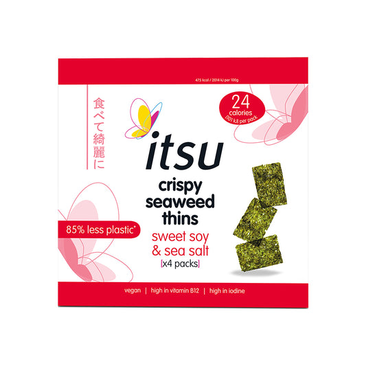 Itsu_Sweet Soy & Sea Salt Seaweed Multipack 4x5g NEW TRAYLESS