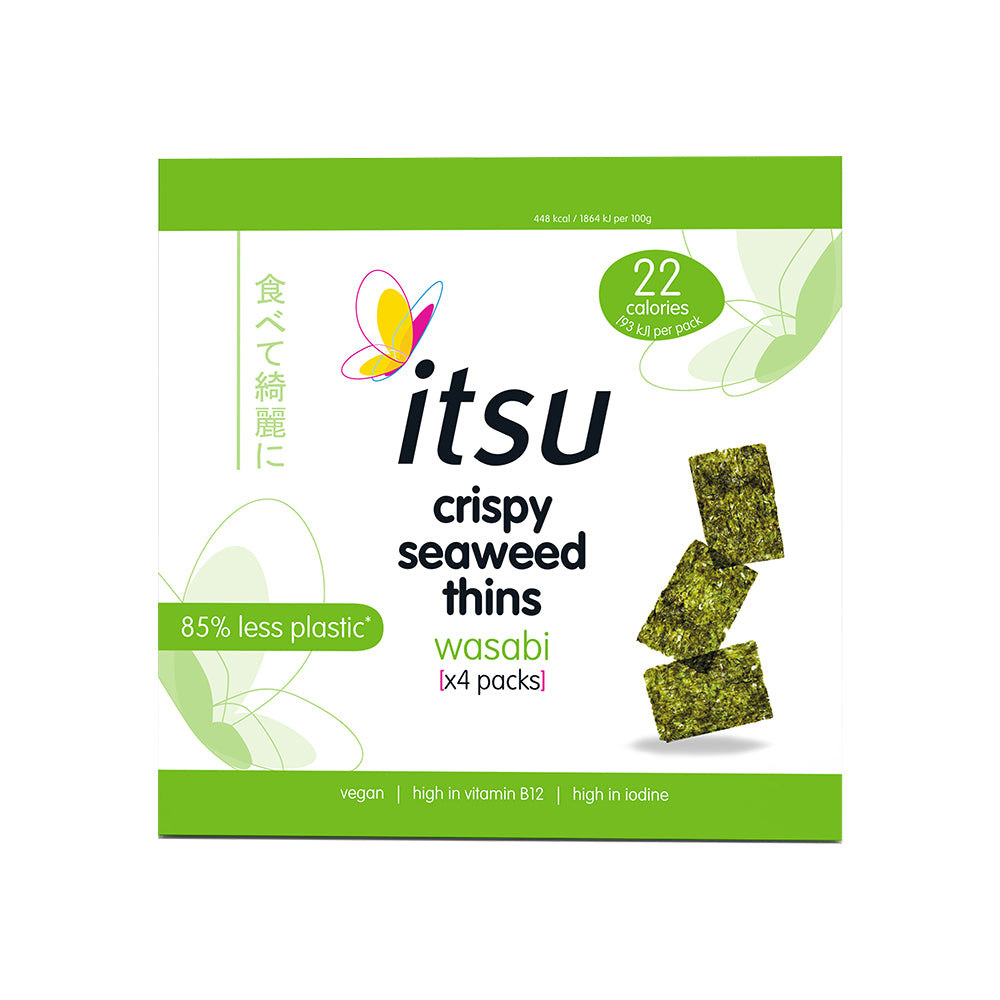 Itsu_Wasabi Seaweed Thins Multipack 4x5g NEW TRAYLESS