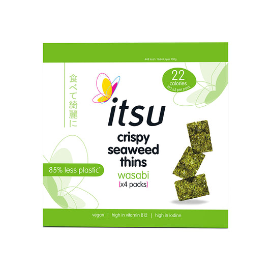 Itsu_Wasabi Seaweed Thins Multipack 4x5g NEW TRAYLESS
