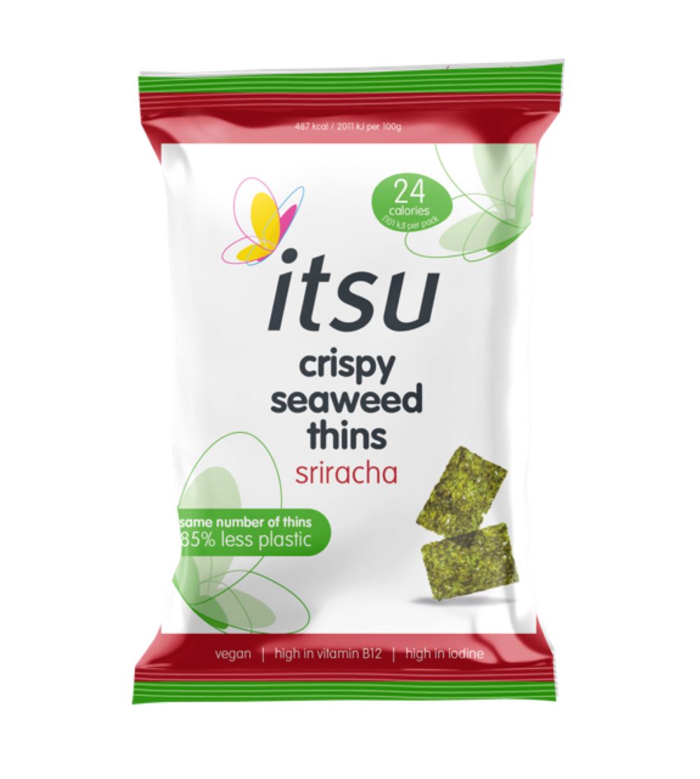 Itsu_Sriracha Crispy Seaweed Thins 5g-Pack of 20