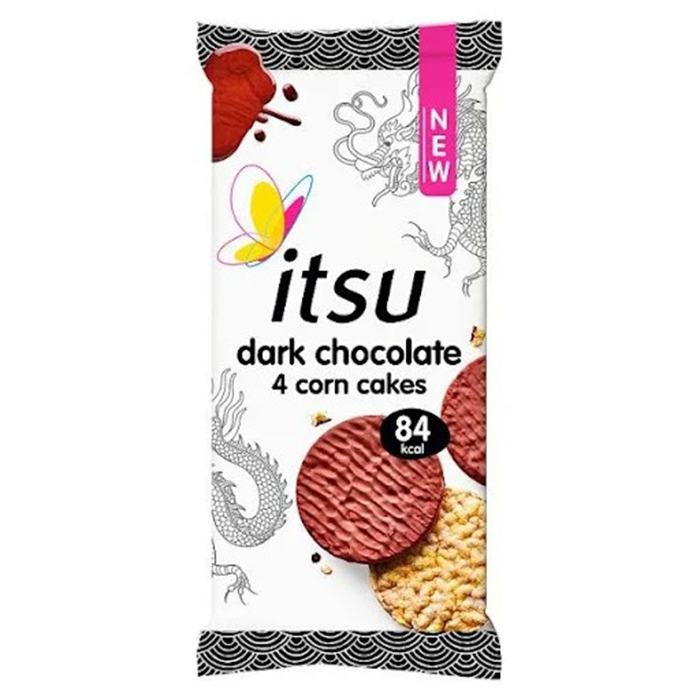 Itsu_Dark Chocolate 4 Corn Cakes 68g-Pack of 2