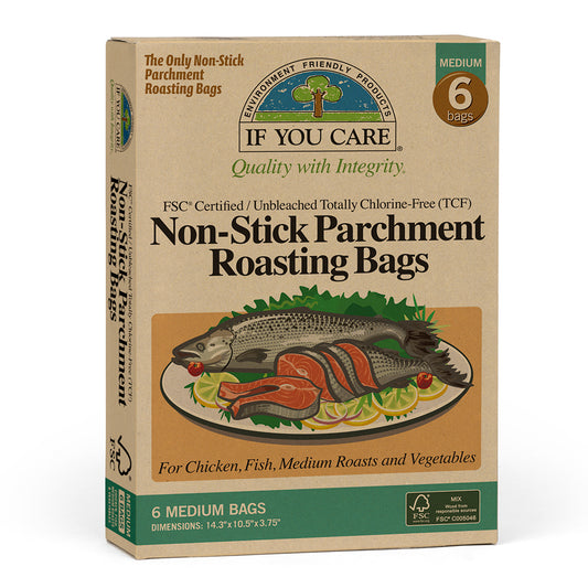 If You Care_6 x FSC Certified Compostable Unbleached Medium Roasting Bags