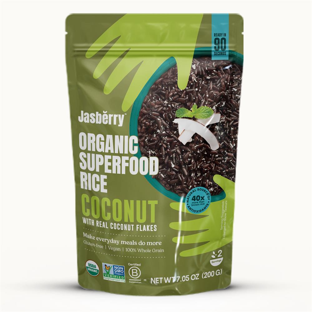 Jasberry_Organic Superfood Rice & Coconut 200g (Ready to Eat)-Pack of 2