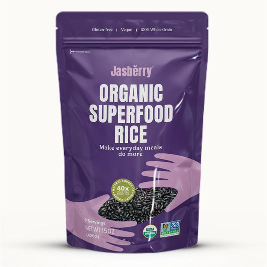 Jasberry_Organic Superfood Raw Rice 426g-Pack of 2