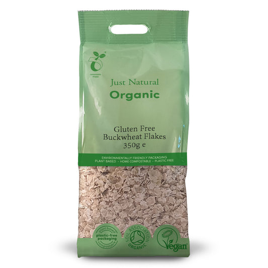 Just Natural Gluten Free_Organic Gluten Free Buckwheat Flakes 350g