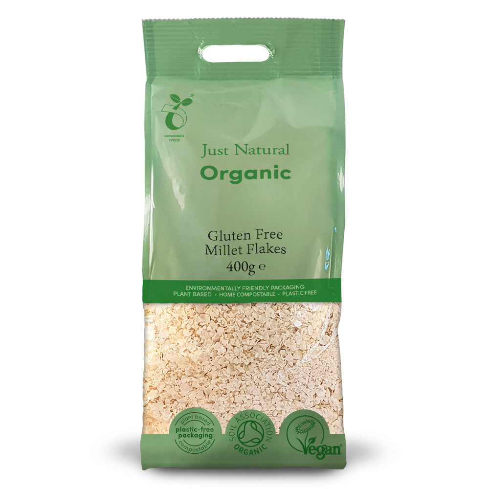 Just Natural Gluten Free_Organic Gluten Free Millet Flakes 400g