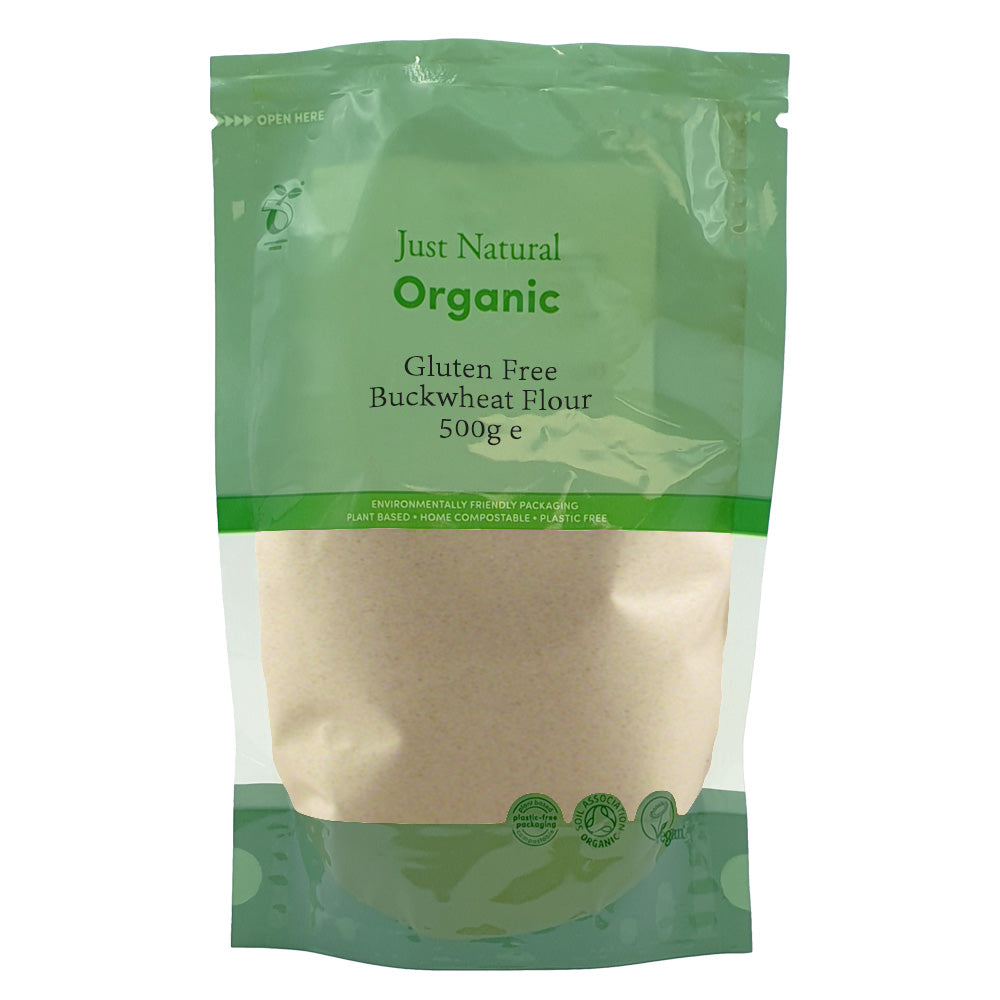 Just Natural Gluten Free_Organic Gluten Free Buckwheat Flour 500g