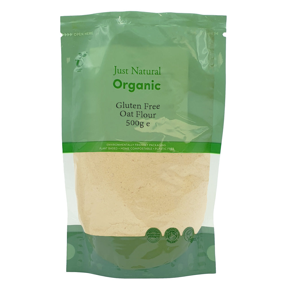 Just Natural Gluten Free_Organic Gluten Free Oat Flour 500g