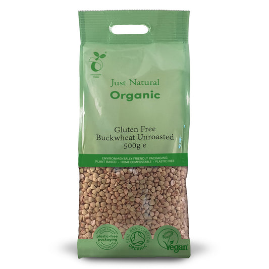 Just Natural Gluten Free_Organic Gluten Free Buckwheat Unroasted 500g
