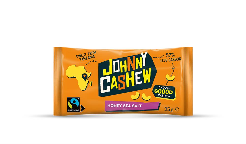 Johnny Cashew_Honey & Sea Salt 25g-pack of 12
