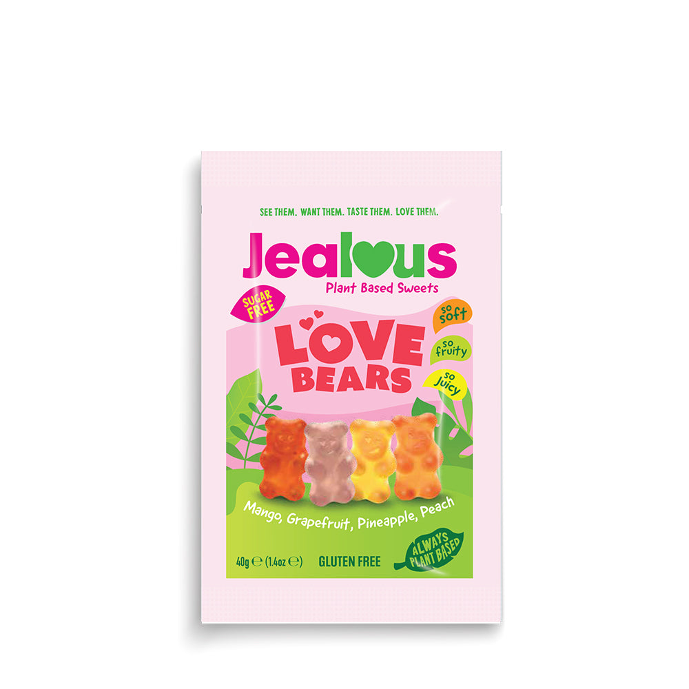 Jealous Sweets_Love Bears Plant Based Sweets 40g-pack of 10
