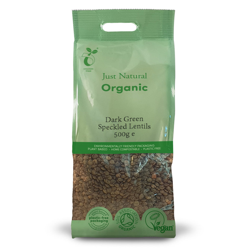 Just Natural Organic_Organic Dark Green Speckled Lentils 500g