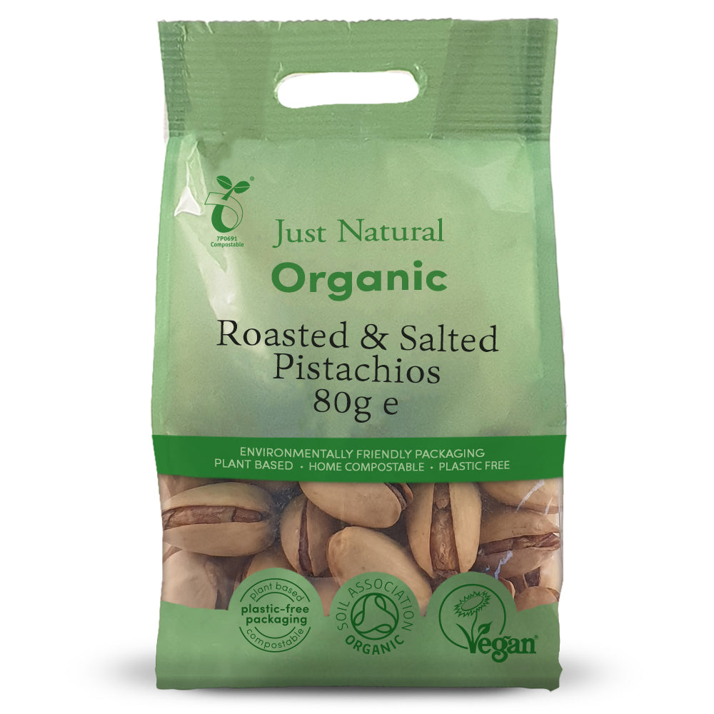Just Natural Organic_Organic Roasted & Salted Pistachios in Shell 80g