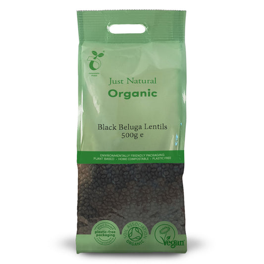 Just Natural Organic_Organic Black Beluga Lentils 500g