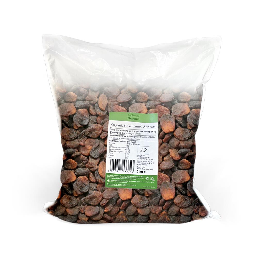 Just Natural Organic_Organic Unsulphured Apricots 3kg