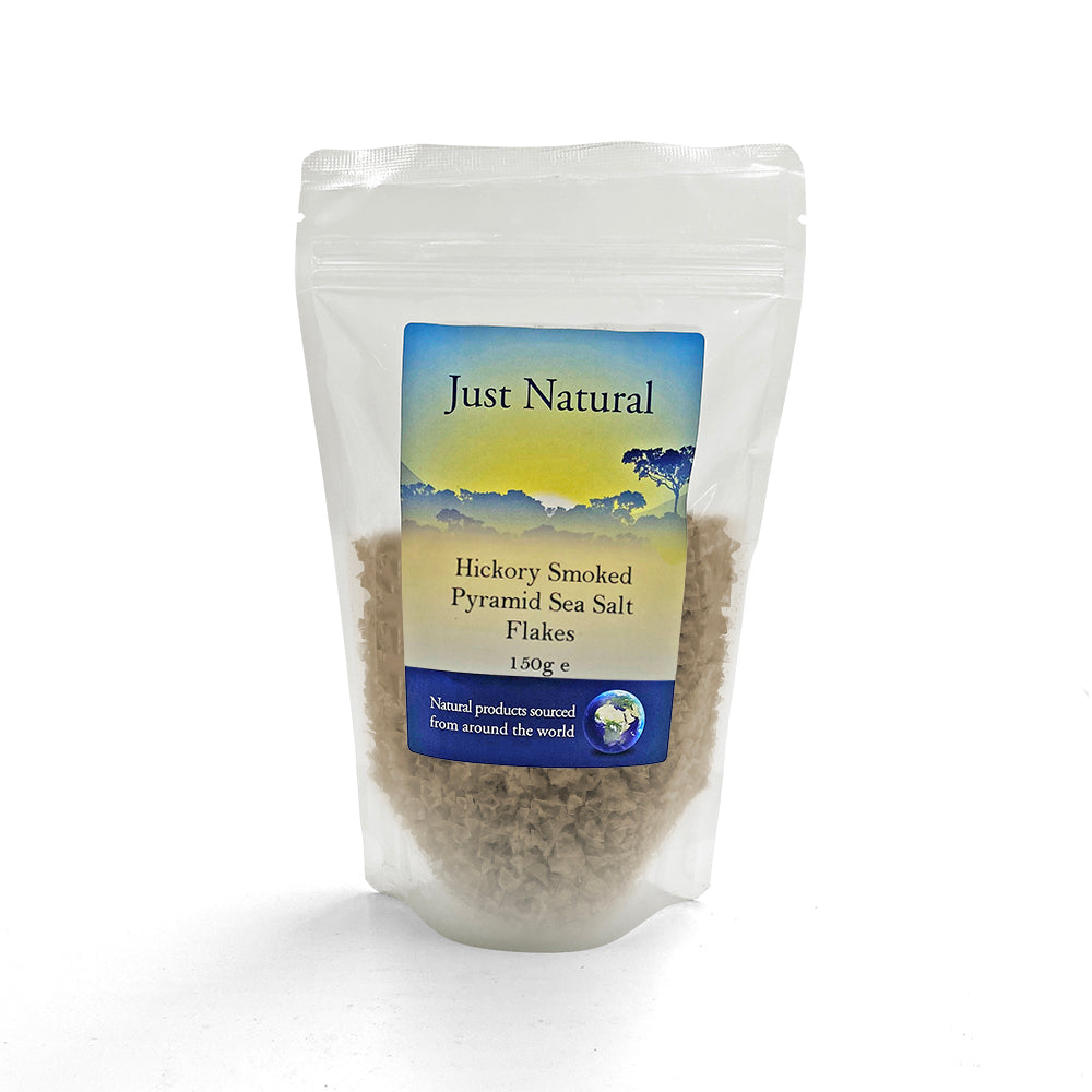 Just Natural Speciality_Hickory Smoked Pyramid Sea Salt Flakes 150g