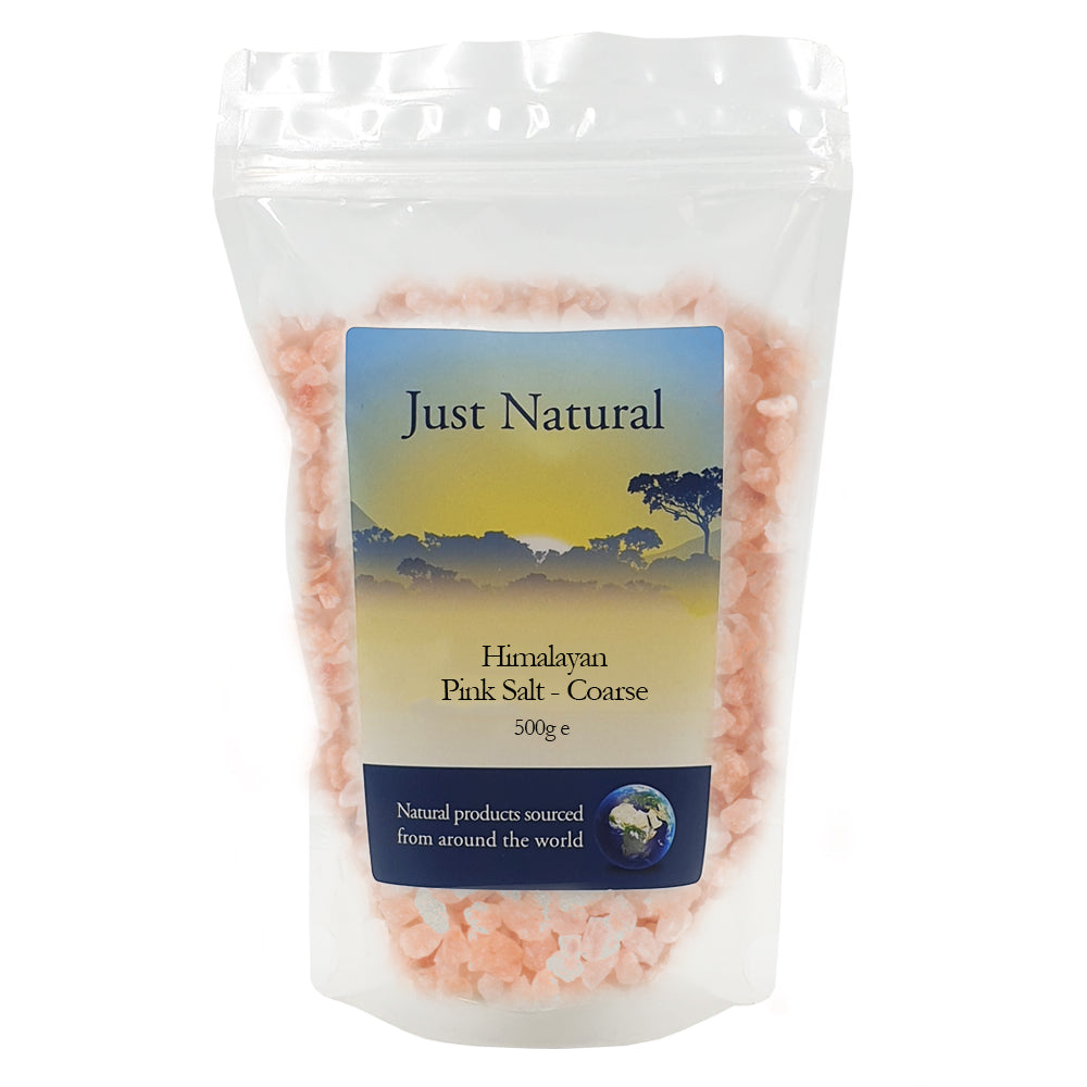 Just Natural Speciality_Himalayan Rose Pink Crystal Salt - Coarse 500g