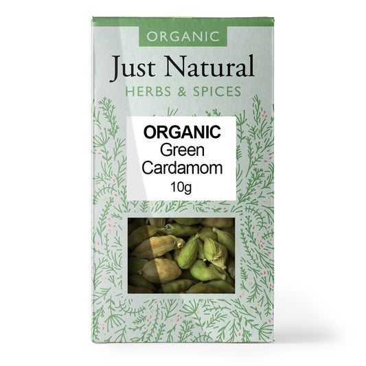 Just Natural Herbs_Organic Cardamom Pods (Box) 10g