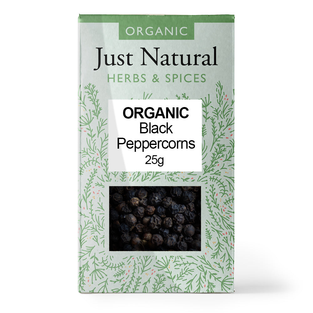 Just Natural Herbs_Organic Black Peppercorns (Box) 25g