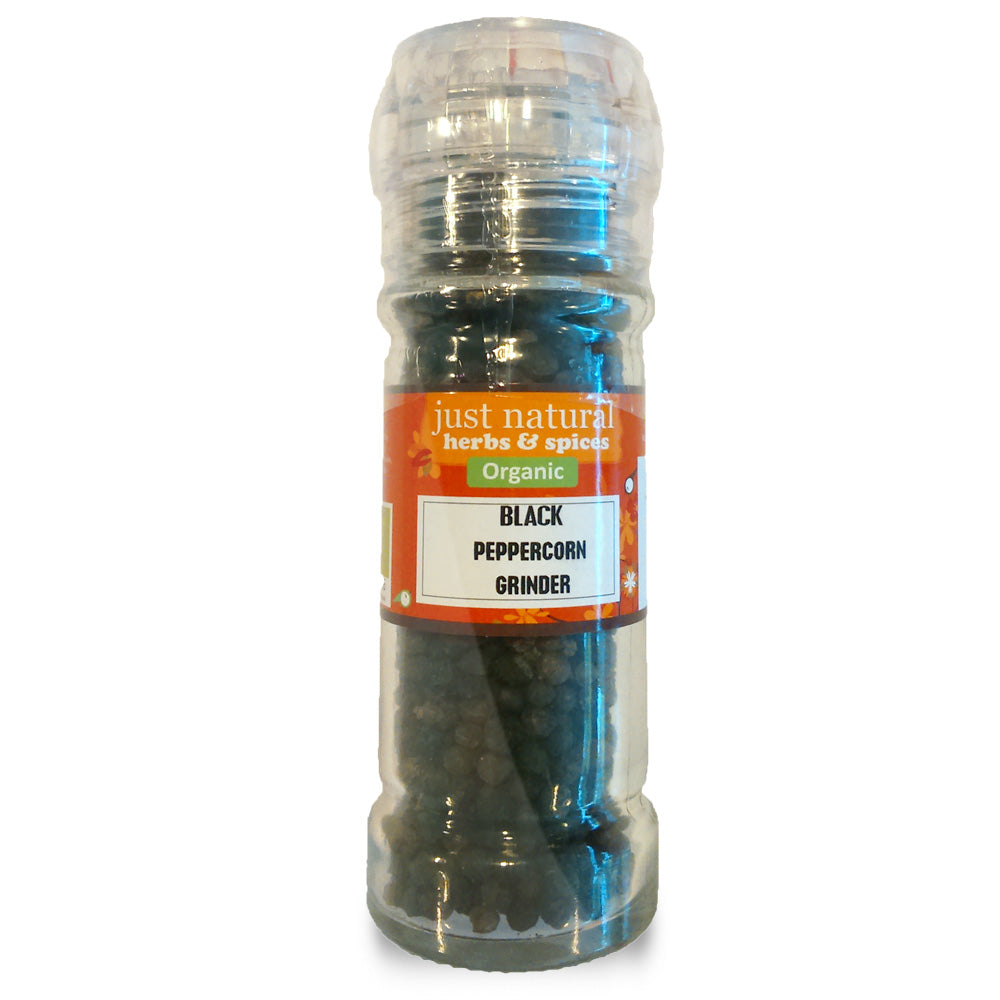 Just Natural Herbs_Organic Black Peppercorn Mill 55g