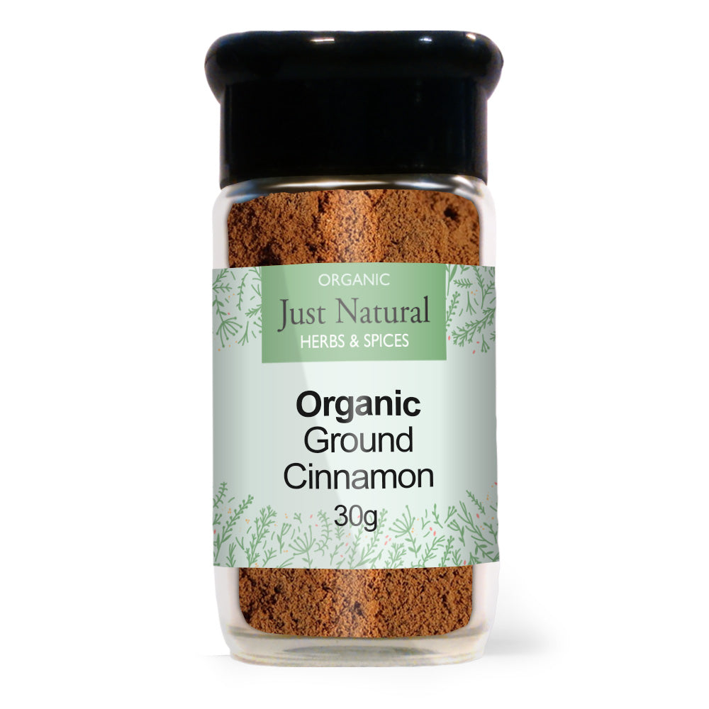 Just Natural Herbs_Organic Ground Ceylon Cinnamon (Glass Jar) 30g