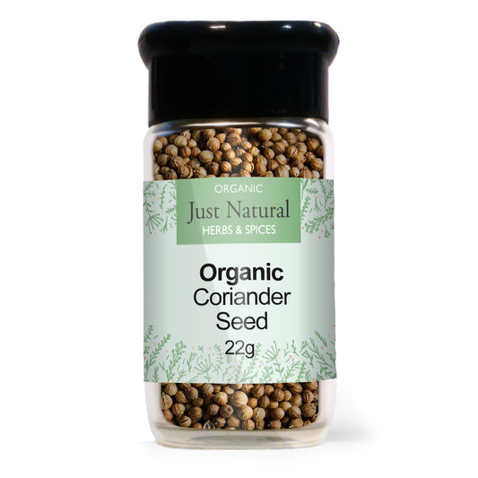 Just Natural Herbs_Organic Coriander Seed (Glass Jar) 30g