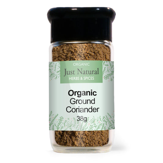 Just Natural Herbs_Organic Ground Coriander (Glass Jar) 40g