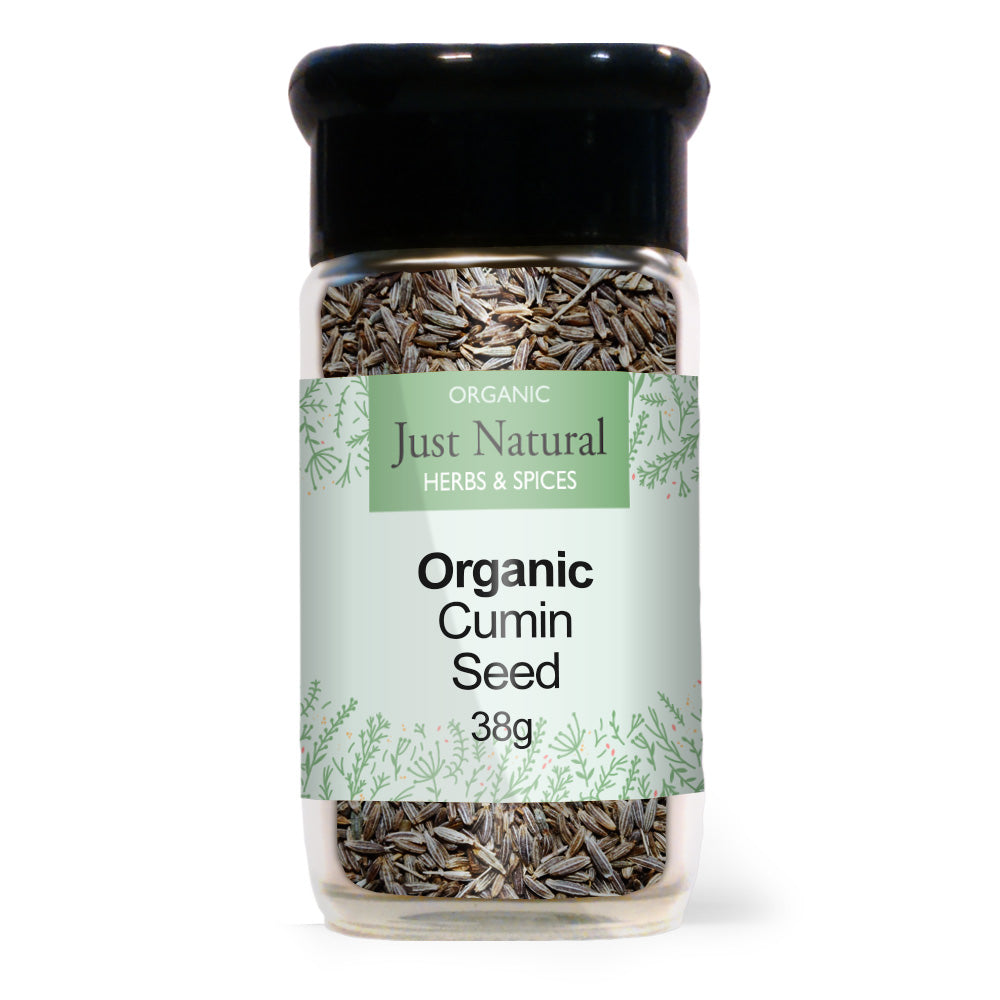 Just Natural Herbs_Organic Cumin Seed (Glass Jar) 50g