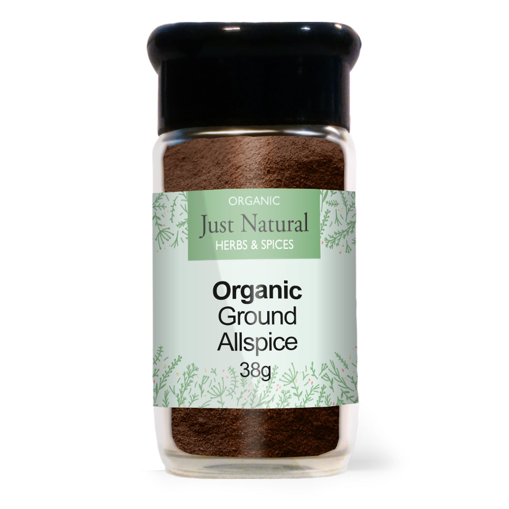 Just Natural Herbs_Organic Ground Allspice (Glass Jar) 50g