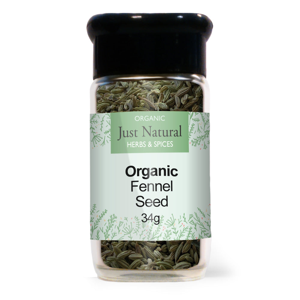 Just Natural Herbs_Organic Fennel Seed (Glass Jar) 45g