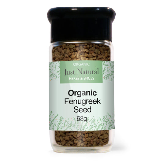 Just Natural Herbs_Organic Fenugreek Seed (Glass Jar) 75g