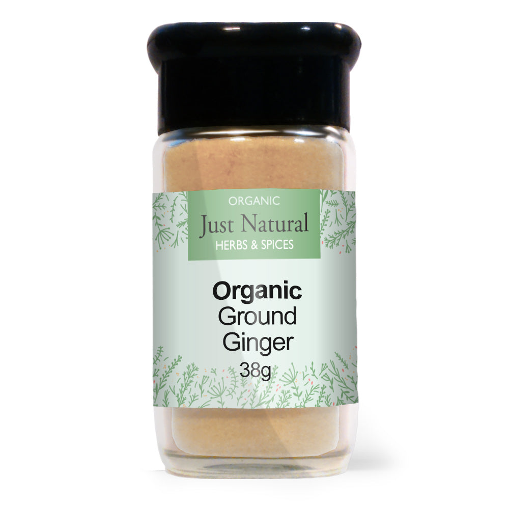 Just Natural Herbs_Organic Ground Ginger (Glass Jar) 40g