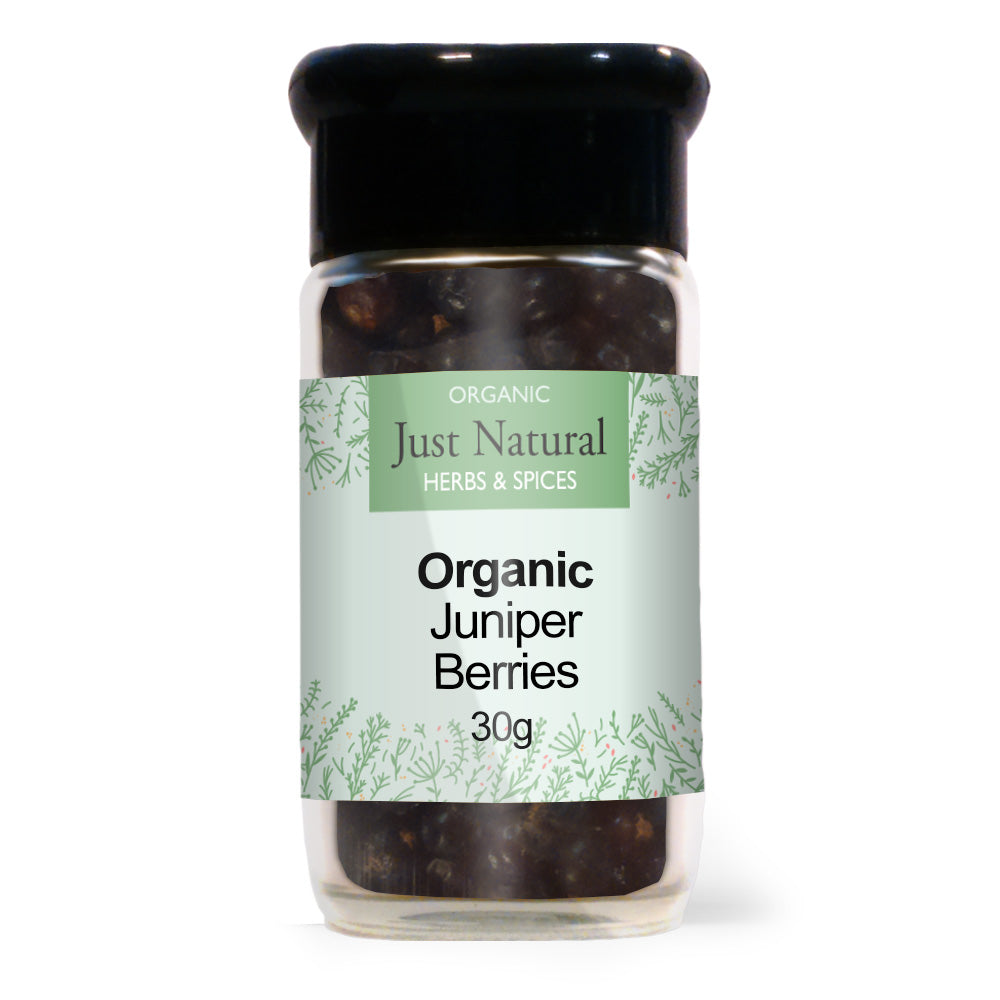 Just Natural Herbs_Organic Juniper Berries (Glass Jar) 40g