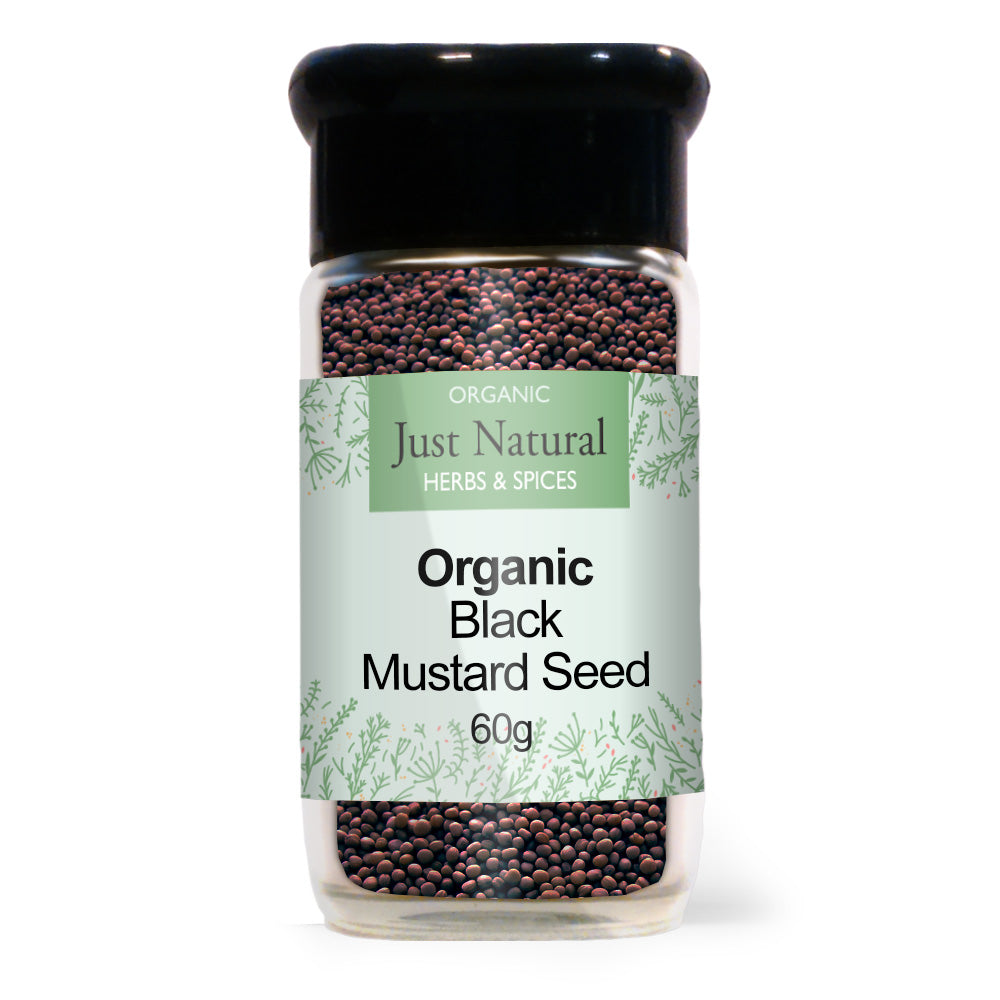Just Natural Herbs_Organic Brown Mustard Seed (Glass Jar) 80g