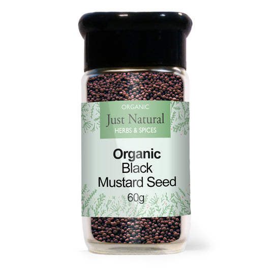 Just Natural Herbs_Organic Brown Mustard Seed (Glass Jar) 80g