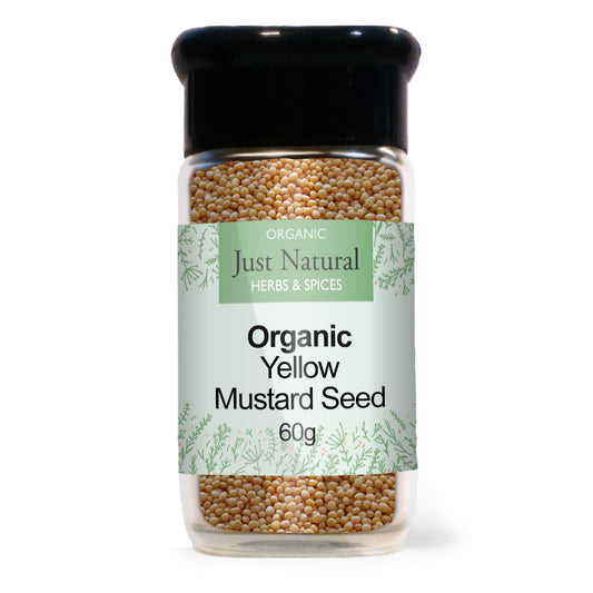 Just Natural Herbs_Organic Yellow Mustard Seed (Glass Jar) 80g