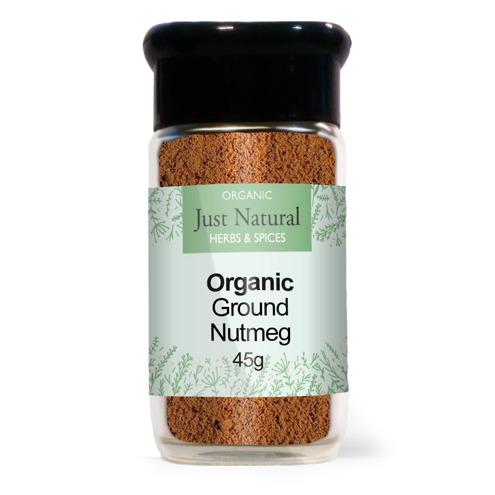 Just Natural Herbs_Organic Ground Nutmeg (Glass Jar) 50g