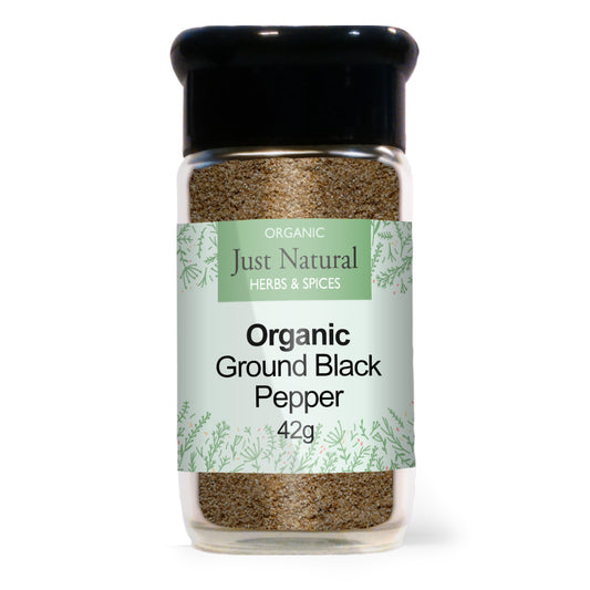 Just Natural Herbs_Organic Ground Black Pepper (Glass Jar) 55g