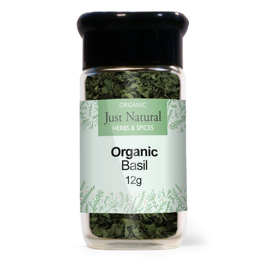 Just Natural Herbs_Organic Basil (Glass Jar) 20g