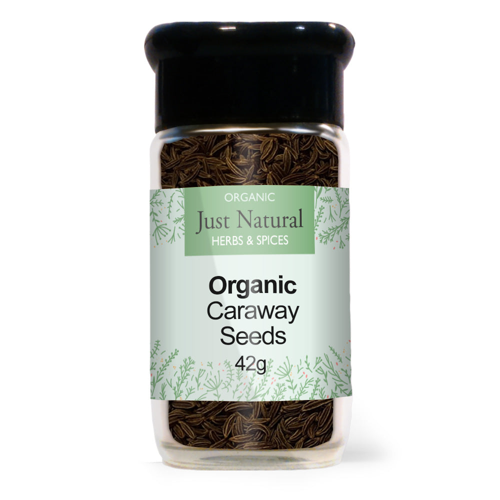 Just Natural Herbs_Organic Caraway Seeds (Glass Jar) 50g