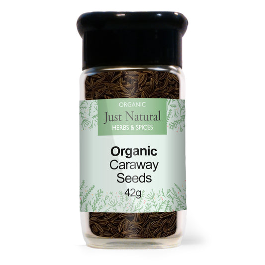 Just Natural Herbs_Organic Caraway Seeds (Glass Jar) 50g