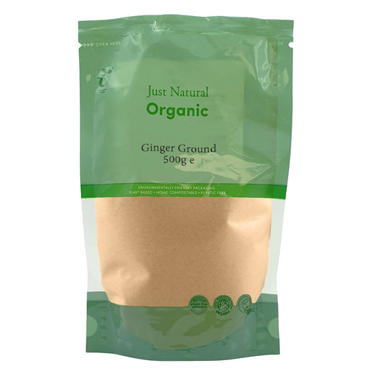 Just Natural Herbs_Organic Ground Ginger 500g
