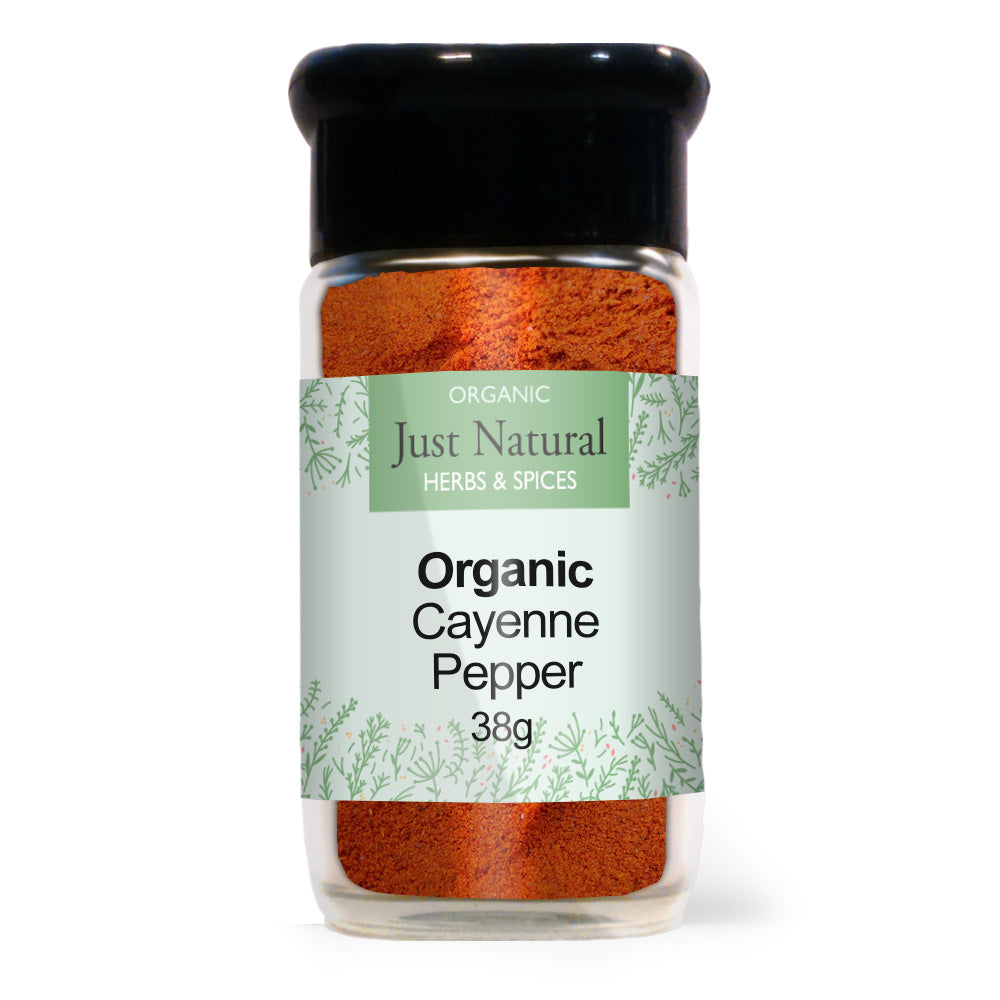 Just Natural Herbs_Organic Cayenne Pepper (Glass Jar) 45g