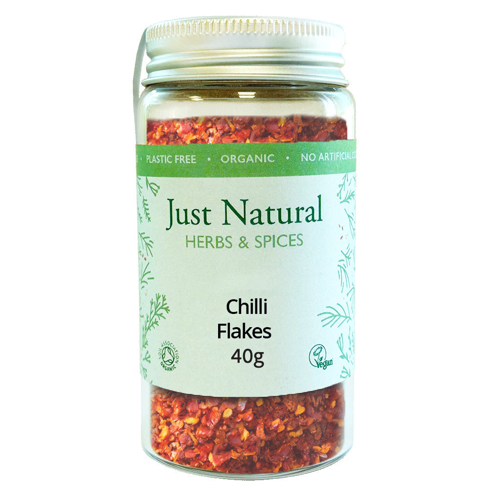 Just Natural Herbs_Organic Chilli Flakes (Jar) 40g
