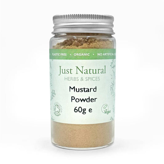 Just Natural Herbs_Organic Mustard Powder (Glass Jar) 60g