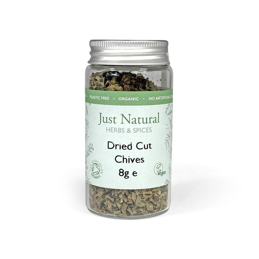Just Natural Herbs_Organic Dried Cut Chives (Glass Jar) 8g