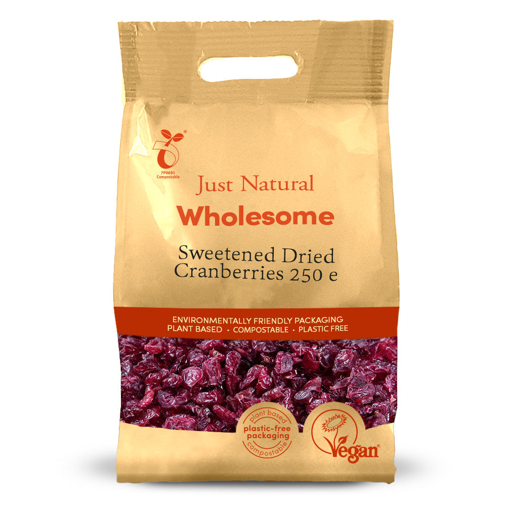 Just Natural Wholesome_Sweetened Dried Cranberries 250g